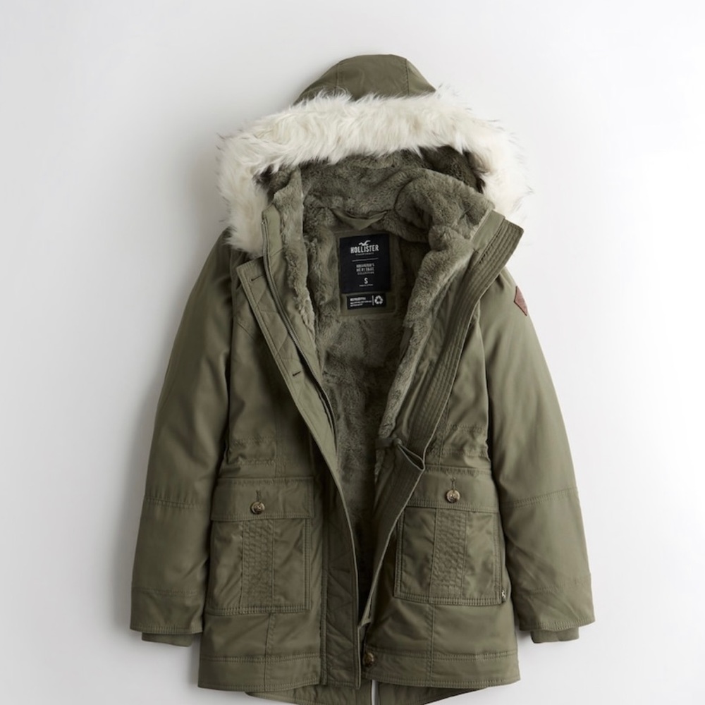 hollister Sherpa coat